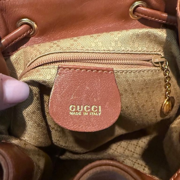 Gucci Bamboo Leather Backpack - Picture 13 of 15